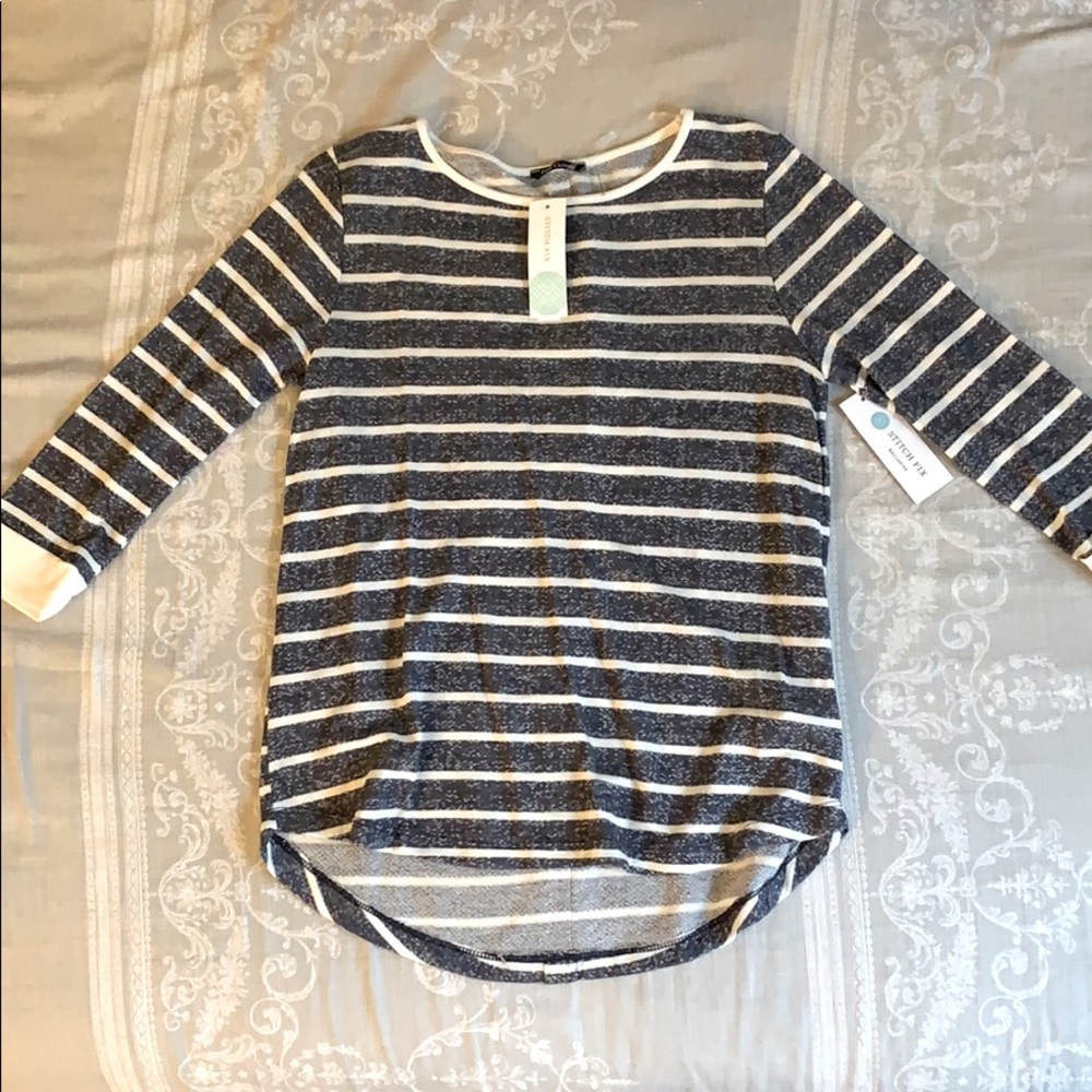 Pink Clover Button Back Knit Top Stitchfix NWT